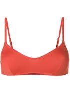 Solid & Striped Bikini Top - Orange