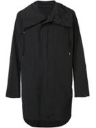 Nil0s Drawstring Collar Coat - Black