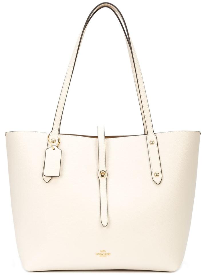 Coach Border Rivet Rogue Tote - Nude & Neutrals