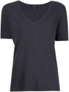 R13 V-neck T-shirt, Women's, Size: Medium, Black, Cotton/polyurethane