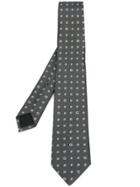 Gucci Flower Pattern Tie - Grey