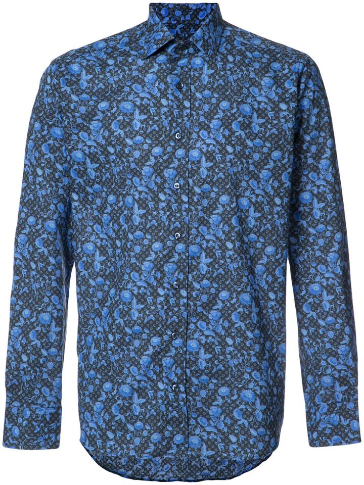 Etro Allover Abstract Print Shirt - Black