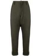 Dsquared2 Cropped Tapered Trousers - Green