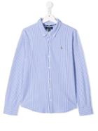 Ralph Lauren Kids Teen Striped Oxford Shirt - Blue