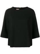 Altea Contrast Blouse - Black