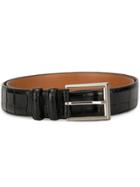 Magnanni Square Buckle Belt - Black