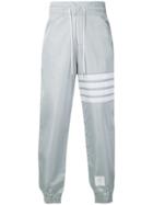 Thom Browne 4-bar Relaxed Fit Track Pants - Grey