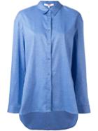 Tibi 'essential' Shirt, Women's, Size: Medium, Blue, Cotton/spandex/elastane