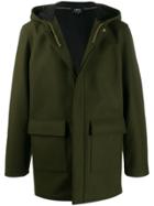 A.p.c. Hooded Military Coat - Green