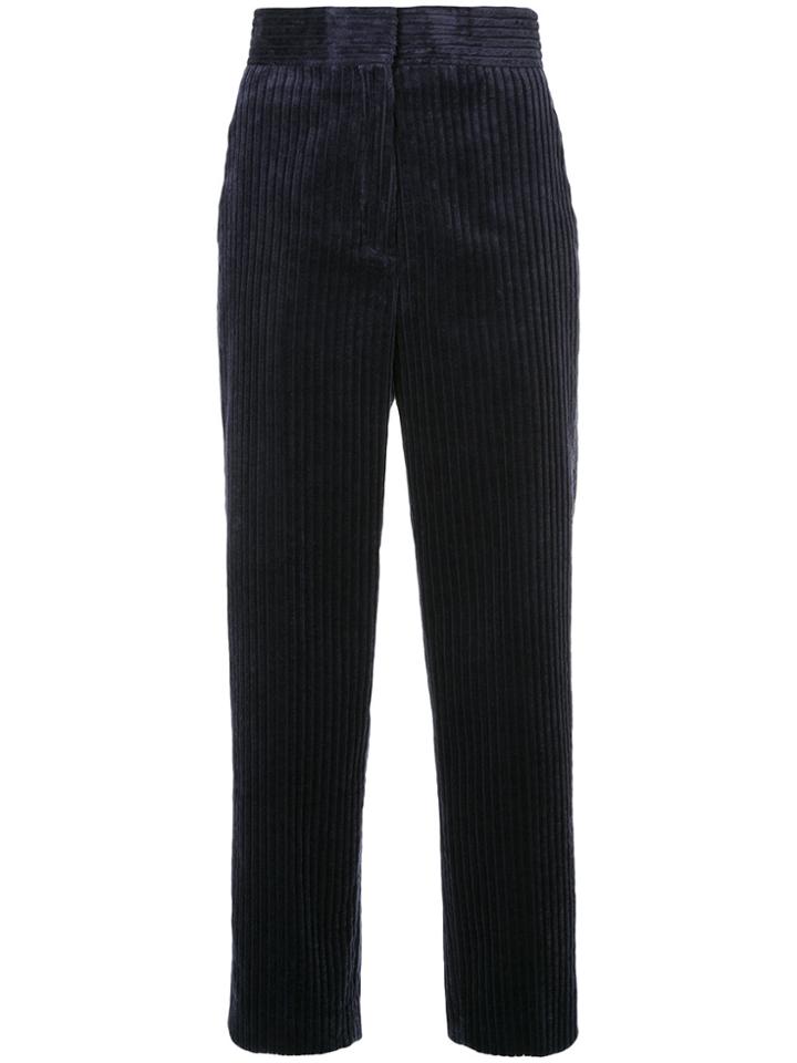 H Beauty & Youth Cropped High-waisted Trousers - Black