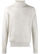 Tom Ford Ribbed Roll-neck Knitted Jumper - Neutrals