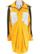 Maison Margiela Colour Block Hooded Raincoat - Yellow