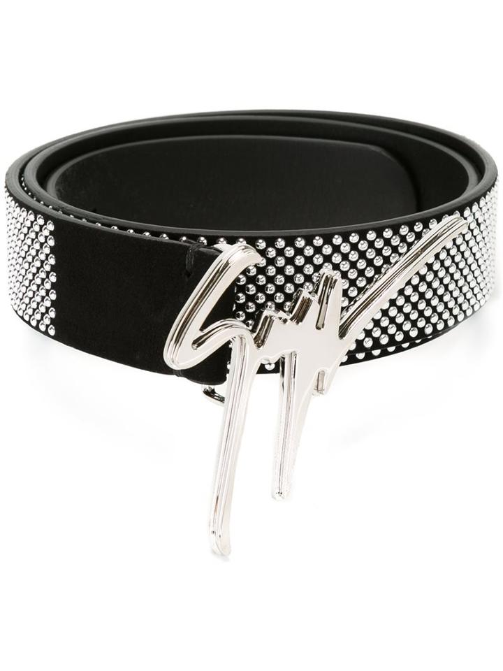 Giuseppe Zanotti Design 'giuseppe' Belt, Men's, Size: 95, Black, Leather/metal