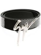 Giuseppe Zanotti Design 'giuseppe' Belt, Men's, Size: 95, Black, Leather/metal