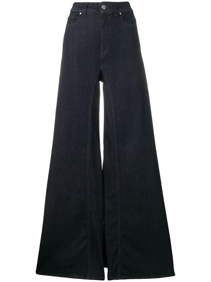 Alberta Ferretti High Waisted Flared Jeans - Blue