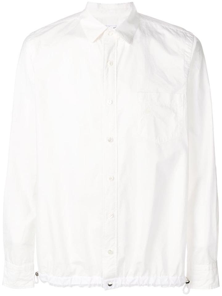 Sacai Drawstring Plain Shirt - White
