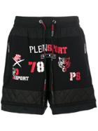 Plein Sport Motif Shorts - Black