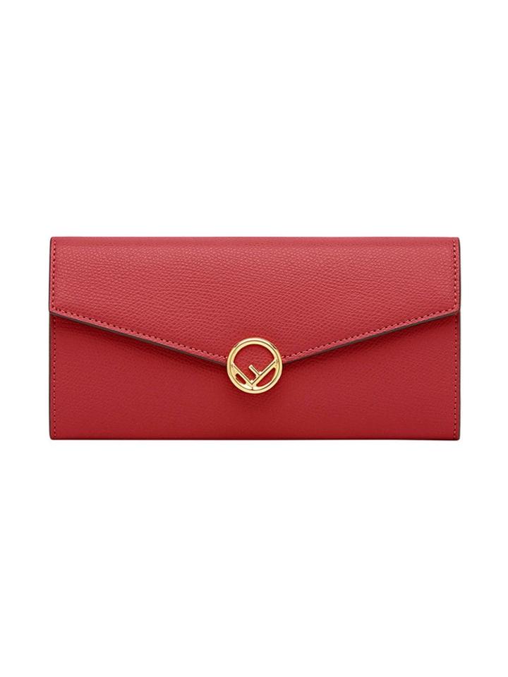 Fendi Continental Wallet - Red