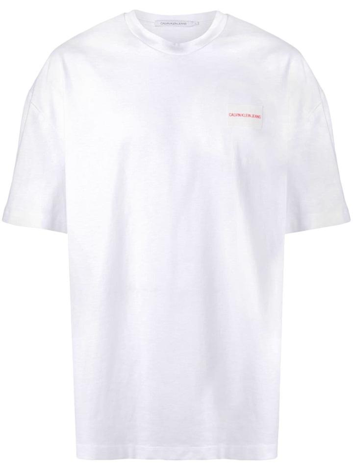 Calvin Klein Jeans Oversized Logo T-shirt - White