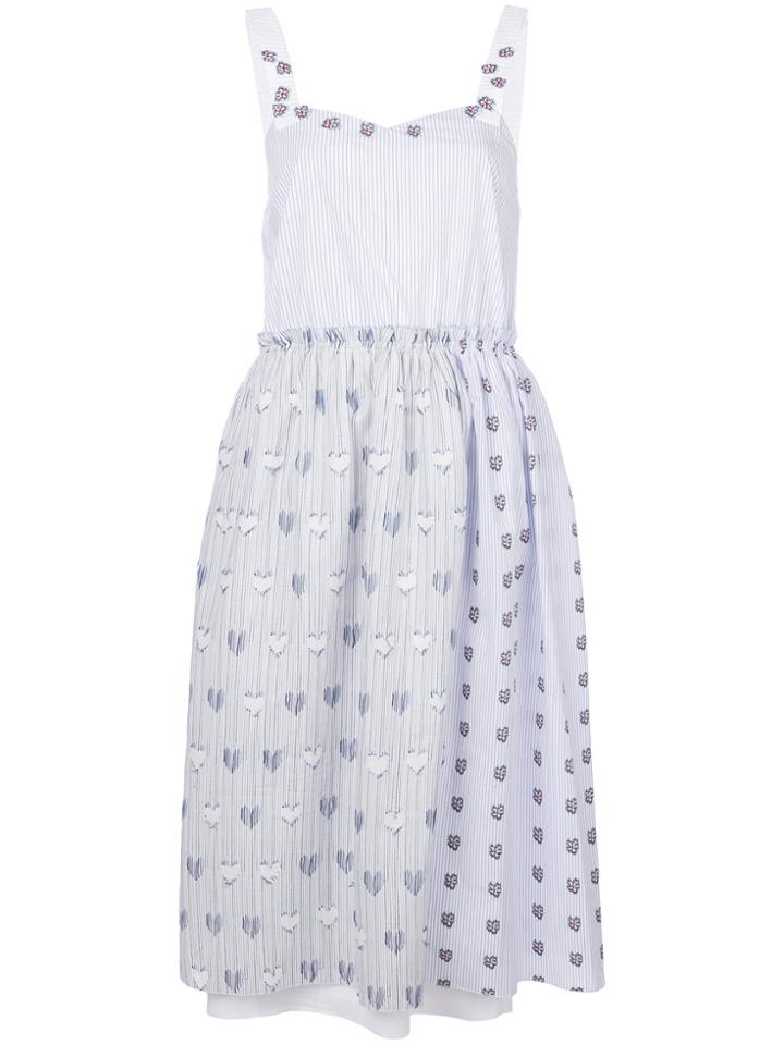 Jimi Roos Heart Print Dress - Blue