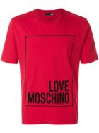 Love Moschino Oversized Logo Print T-shirt - Red