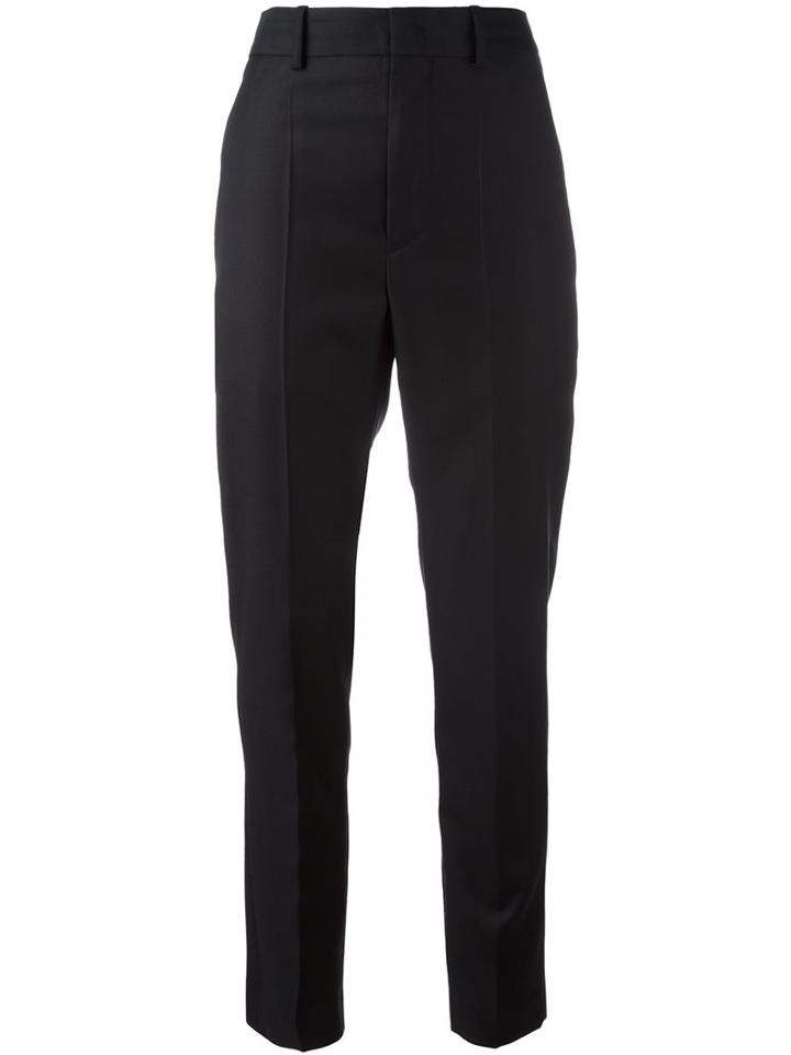 Isabel Marant Étoile - Slim Fit Trousers - Women - Cotton/virgin Wool - 38, Black, Cotton/virgin Wool