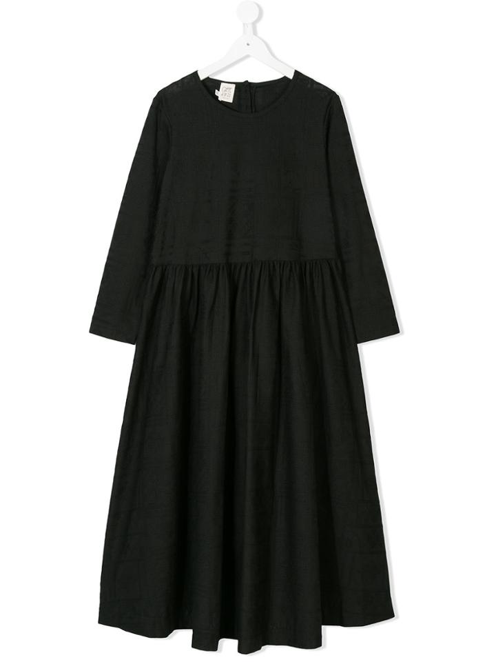 Caffe' D'orzo Teen Embroidered Dress - Black