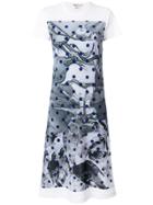 Comme Des Garçons Graphic Print T-shirt Dress - White