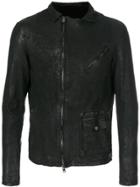 Salvatore Santoro Off-centre Zip Jacket - Black