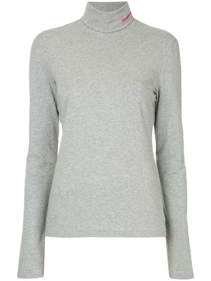Calvin Klein 205w39nyc Turtle Neck Top - Grey