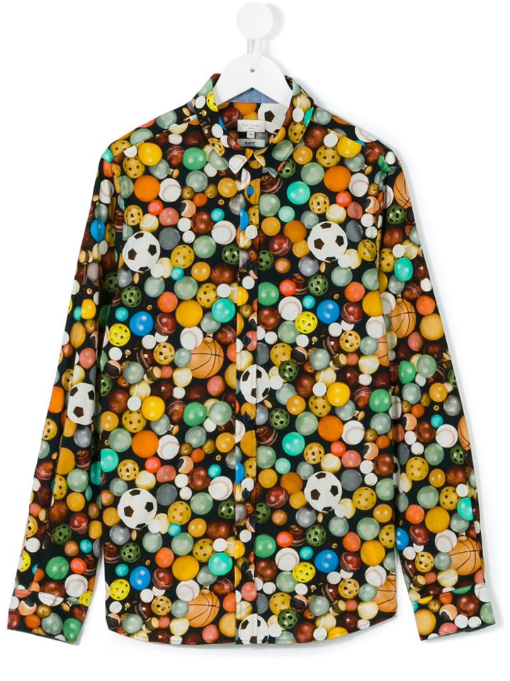 Paul Smith Junior Ball Print Shirt - Multicolour