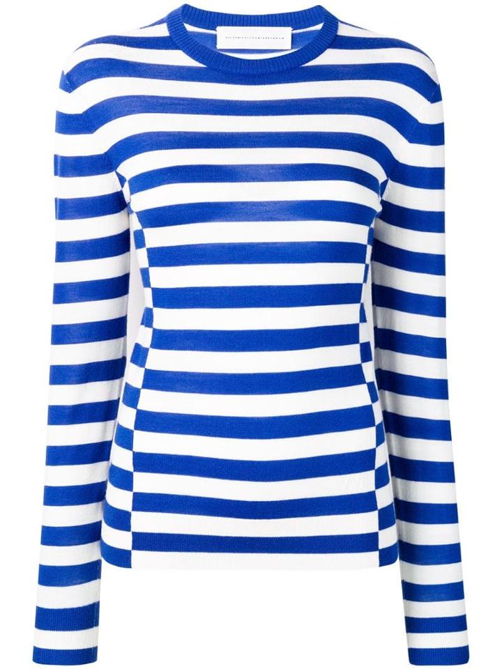 Victoria Victoria Beckham Shift Seam Sweater - Blue