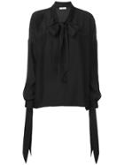 P.a.r.o.s.h. Pussy Bow Blouse - Black