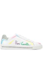 René Caovilla Watercolour Signature Sneakers - White