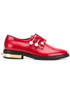 Coliac Pearl-embellished Shoes - Red