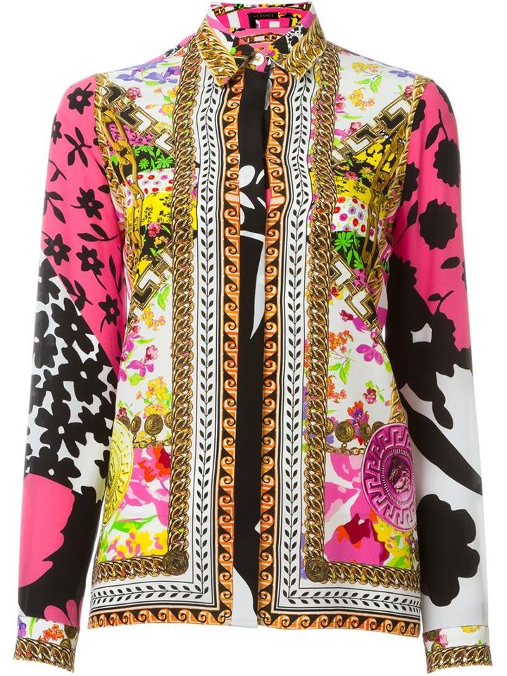 Versace Floral Baroque Print Shirt