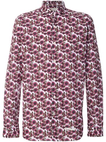 Tintoria Mattei Floral Print Shirt - Pink & Purple