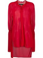 Roland Mouret Ruffled Neck Blouse - Red