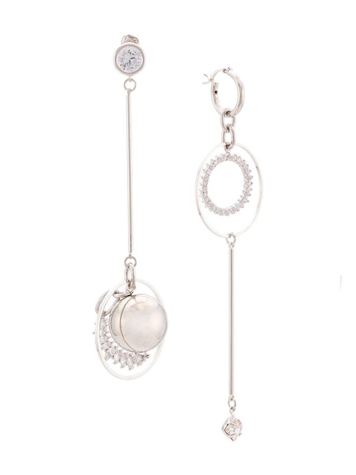 Mounser Orb Drop Earring - Silver
