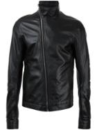Rick Owens - 'mollino's' Biker Jacket - Men - Sheep Skin/shearling - 52, Black, Sheep Skin/shearling