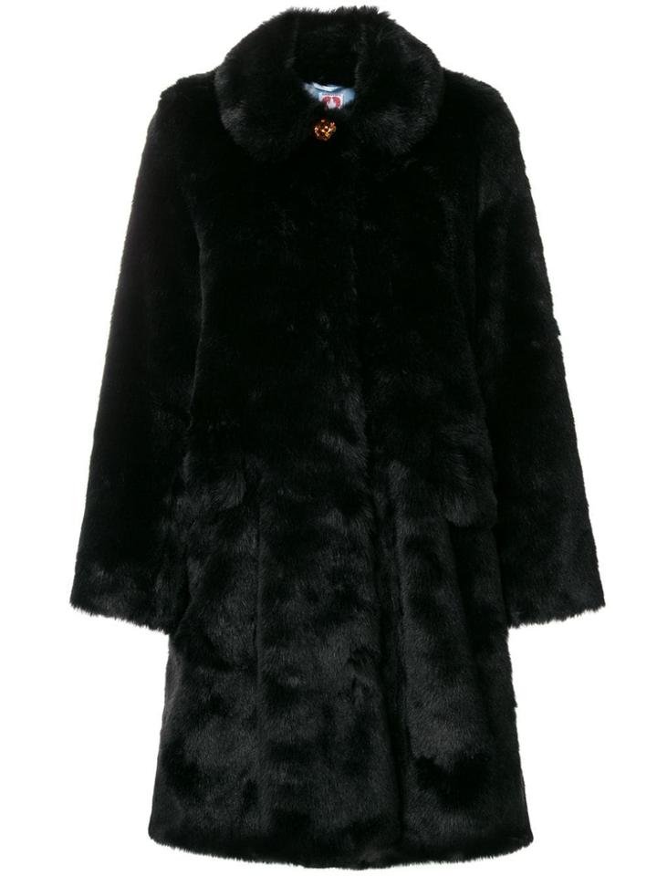 Shrimps Contrast Button Oat - Black