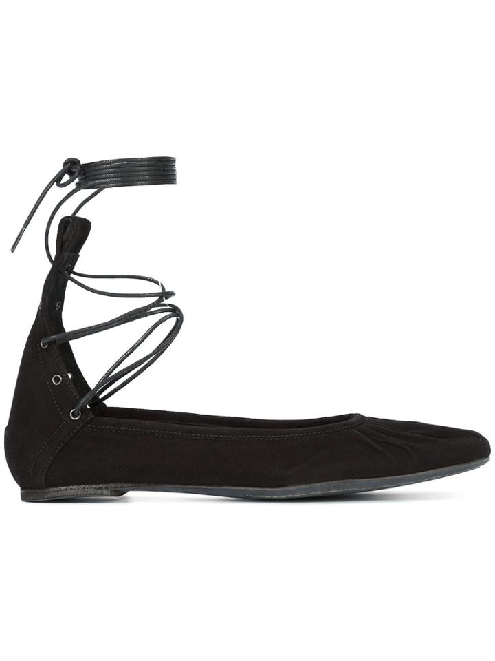 Ann Demeulemeester Ankle Tie Ballerinas - Unavailable