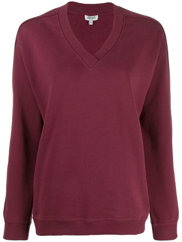 Kenzo Oversized Logo Sweatshirt - Red