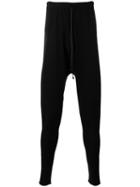 Isabel Benenato - Drop Crotch Trackpants - Men - Spandex/elastane/viscose - M, Black, Spandex/elastane/viscose