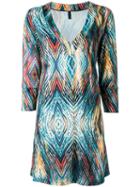 Lygia & Nanny V Neck Printed Tunic, Women's, Size: 48, Polyamide/spandex/elastane