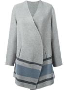 Closed Stripe Detail Short Coat