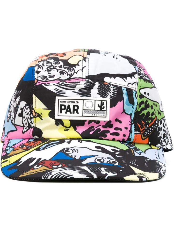 Kenzo Cartoon Print Cap