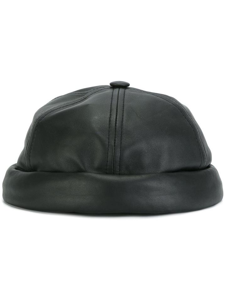 Beton Cire 'miki' Hat, Adult Unisex, Black, Lamb Skin