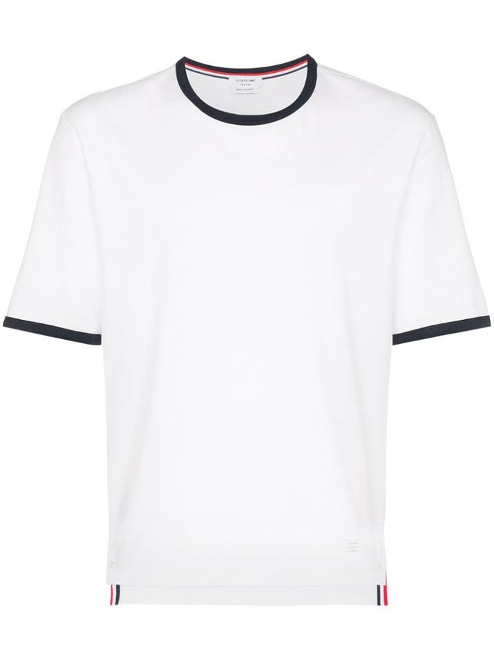 Thom Browne Ringer Medium-weight T-shirt - White