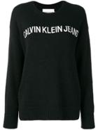 Calvin Klein Jeans Alpaca Hair Knitted Sweater - Black